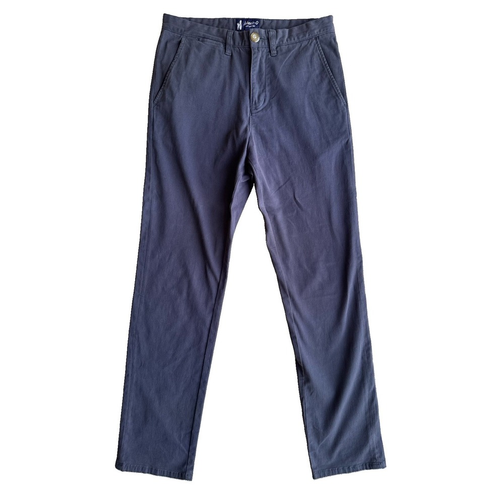 Johnnie-O Chino Pants Men's 30x32 Black Stretch Pima Cotton West Coast Prep Golf